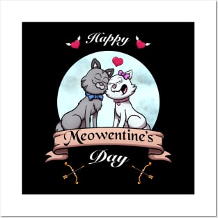 Happy Meowentine’s Day Posters and Art